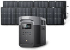 Portable Power Station DELTA 2 Max, 2400W LFP Solar Generator, Full Charge in 1 Hr, 2048Wh Solar Powered Generator for Home Backup(Solar Panel Optional)