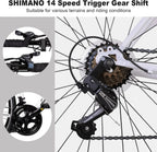 WEIZE Road Bike 700C Wheel City Commuter Bicycle Shimano 14 Speed Drop Bar Racing Adult Bike