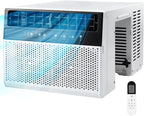 U-Shaped Window Air Conditioner, 12000BTU Window AC Unit, Cools up to 550 sq. ft., 6 Modes, Saddle Shape Window AC Unit, Full Window View, Energy Efficient