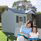Lifetime 6446 Outdoor Storage Shed 8 x 15 Foot Desert Sand