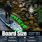 FunWater Inflatable Stand Up Paddle Board with Premium SUP Paddle Accessories, Non-Slip EVA Deck, 11'/10'6' Paddle