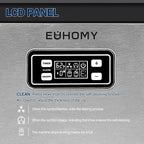 EUHOMY Commercial Ice Maker Machine, 100lbs/24H Stainless Steel Under Counter ice Machine with 33lbs Ice Storage Capacity, Freestanding Ice Maker.