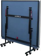 JOOLA Inside Professional MDF Indoor Ping Pong Table with Quick Clamp Table Tennis Net and Post Set - 10 Minute Easy Assembly - Tournament Quality - Foldable with Single Player Playback Mode