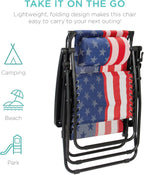 Best Choice Products Folding Zero Gravity Recliner Patio Lounge Chair Adjustable Canopy Shade