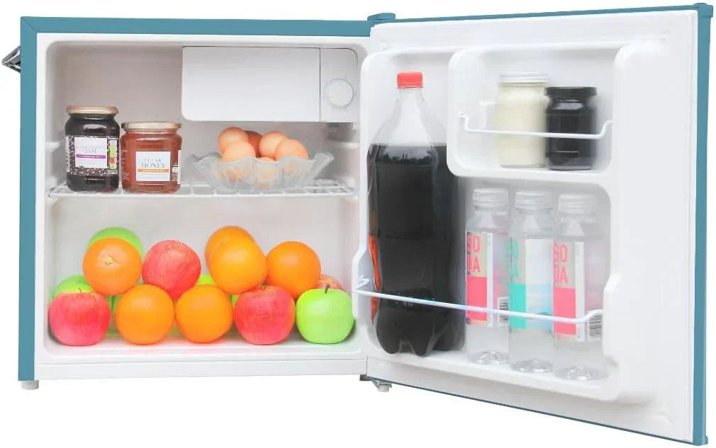 Frigidaire EFR176 Retro Compact Fridge with Chiller Mini Refrigerator Built-in Bottle Opener