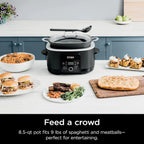 Ninja Slow Cookers 8.5-Quart Multi-Cooker with Dutch oven, steamer, glass lid with integrated spoon, nonstick and oven-safe pot