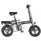 & CLEARANCE Folding Electric Bike, 250W Electric Bike Suitable for Adults and Teenagers Removable Battery Fat Tire Electric Bike Beach Snow Bicycle, Best Fathers Mothers Lovers (Black)