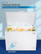 BLACK+DECKER 2.0 Cu. Ft. Compact Chest Freezer, Deep Freezer Holds Up To 70 Lbs. of Frozen Food