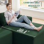110 Cloud Sectional Couch, Boneless Sofa for Living Room Modular Sectional Sofa with Deep Seat