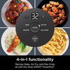 Ninja Crispi 4 in 1 Portable Glass Air Fryer Cooking System 4QT 6 Cup TempWare Glass Containers