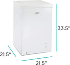BLACK+DECKER 2.0 Cu. Ft. Compact Chest Freezer, Deep Freezer Holds Up To 70 Lbs. of Frozen Food
