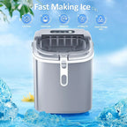 Nugget Ice Makers Countertop Pebble Ice Machine with Chewable Pellet Ice Self-Cleaning