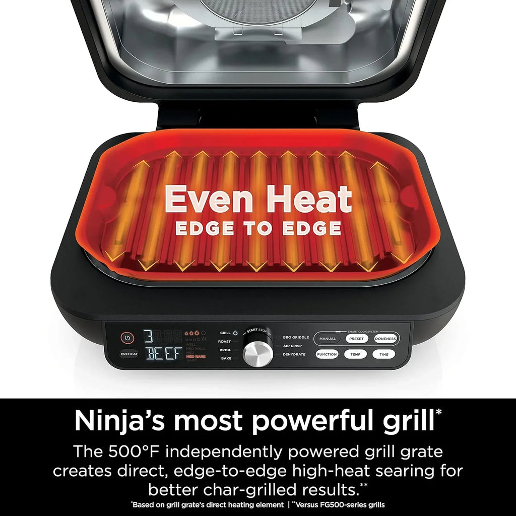 Ninja Foodi Smart XL 6-in-1 Indoor Grill with Air Fry Bake Roast Broil and Dehydrate
