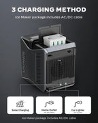 Nugget Ice Maker Countertop, Silonn Chewable Pellet Ice Machine with Self-Cleanin Function, 33lbs/24H Portable Ice Makers for Home Kitchen Officce, Black