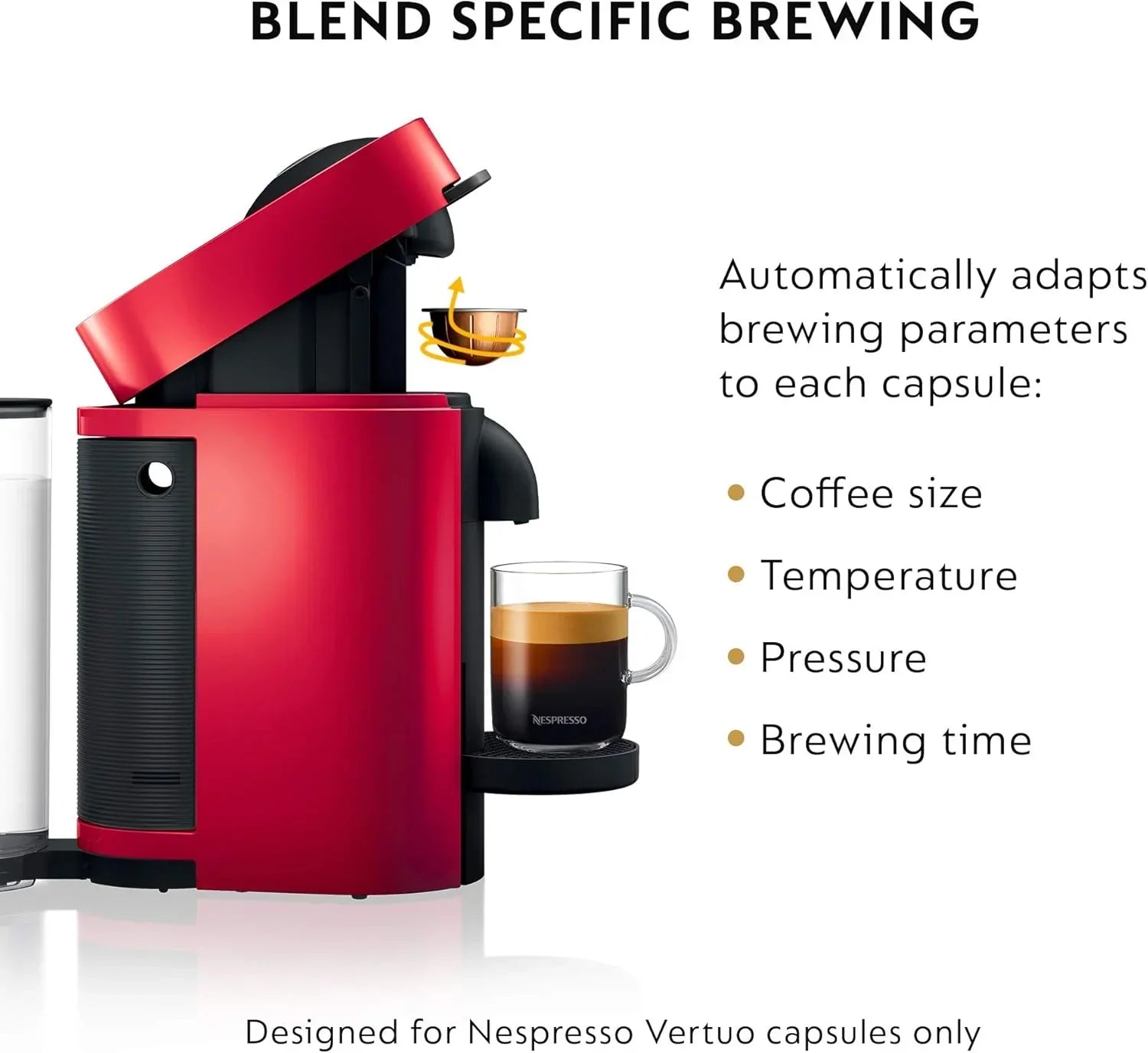 Nespresso Vertuo Plus Coffee and Espresso Maker by De'Longhi