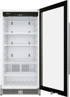 EdgeStar VBM101 22" Wide 10.1 Cu. Ft. Commercial Beverage Merchandiser ?C Stainless Steel, Temp Alarm, Reversible Door