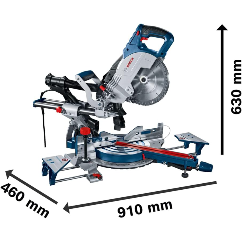 Bosch Professional GT GCM 8 SJL + GTA 2600 Scie &agrave; Onglet radiale ch&acirc;ssis Professional, Bleu
