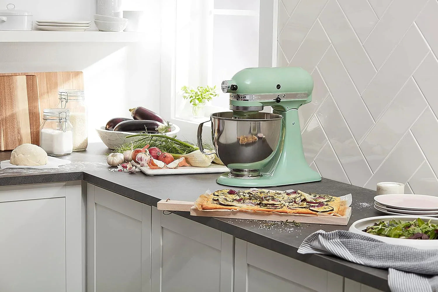 KitchenAid Artisan 5-Quart Tilt-Head Stand Mixer with Pour Flap