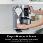 Ninja Swirl by CREAMi Ice Cream and Soft Serve Maker Frozen Yogurt Low Calories Program