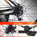 ANCHEER Electric Bike Electric Mountain Bike 350W Ebike 26?? Electric Bicycle, 20MPH Adults Ebike with Removable 7.8/10.4Ah Battery, Professional 21 Speed Gears