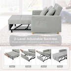 ?? 40 Inch 3-in-1 Convertible Chair Bed,Sofa Bed.