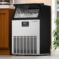 ALFORDSON Commercial Ice Maker Stainless Steel 45-60kg with Self-Cleaning and Scoop