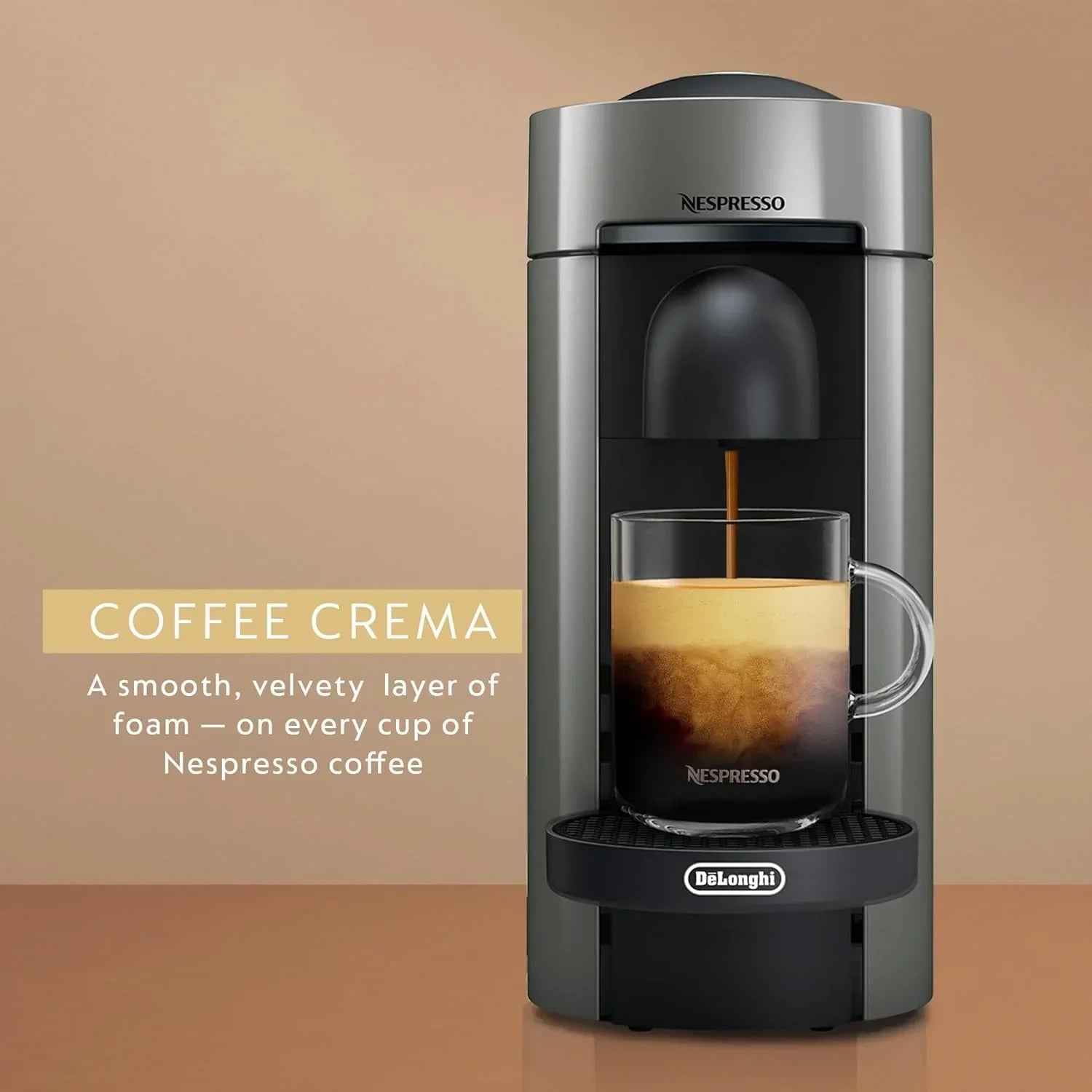 Nespresso Vertuo Plus Coffee and Espresso Maker by De'Longhi