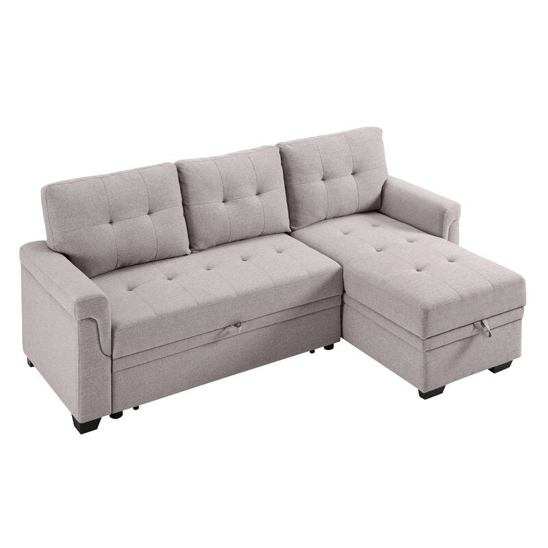 Gunnar 86&prime;&prime; Wide Reversible Sleeper Sofa &amp; Chaise