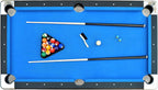 Hathaway Fairmont 6 Ft Portable Pool Table, Adults Folding Billiards Tables for Game Room with Easy Foldable Storage, Includes Full Set of Billiard Balls, Cues, Chalk & Brush