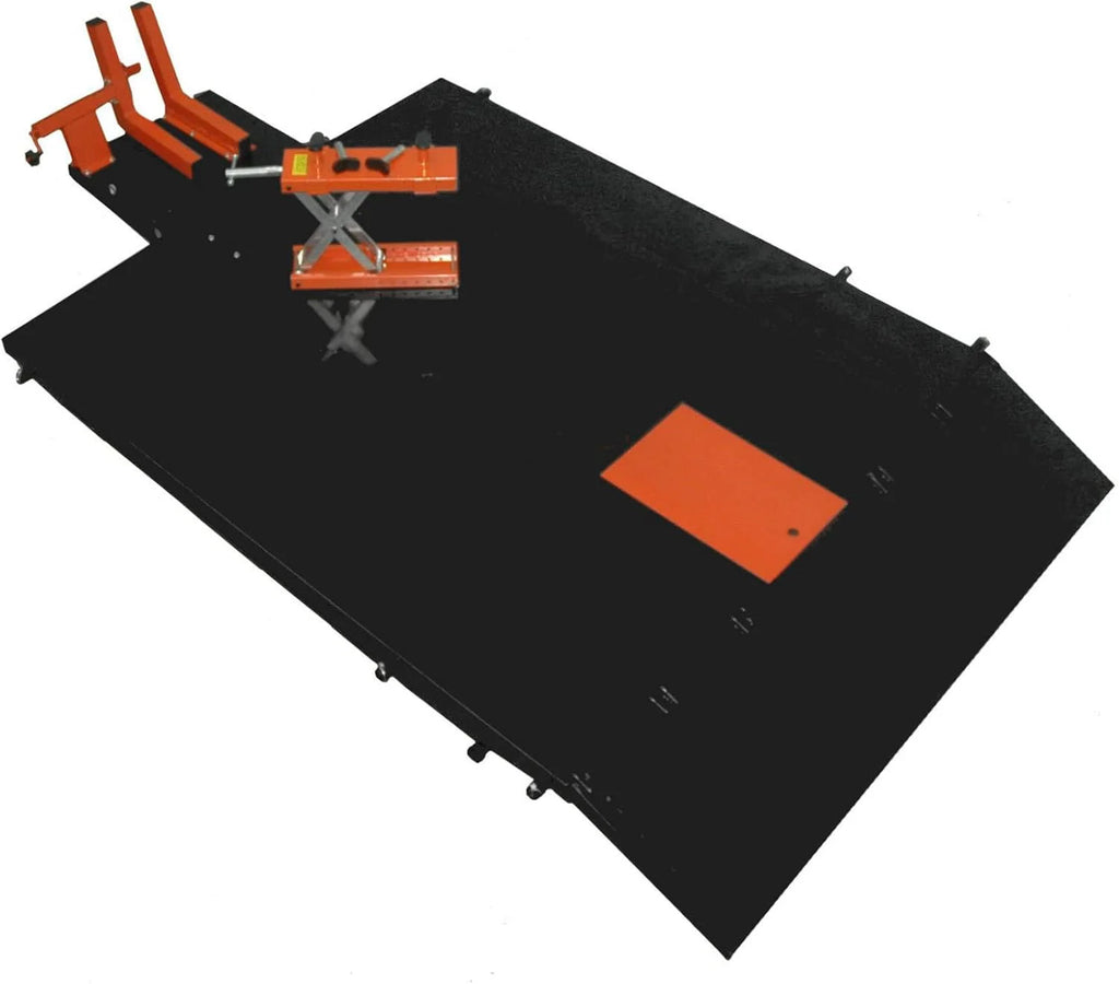 APlusLift MT1500X 1500LB Air-Operated Motorcycle & ATV Lift Table ?C 48" Wide with Side Extensions, 2-Year Warranty