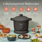 Our Place Dream Cooker | 6-quart Multicooker | 4 Versatile Modes | Pressure Cook, Slow Cook, Sear & Saute, Keep Warm | Hands-Free Steam Release | Tailored Control Panel | Steam