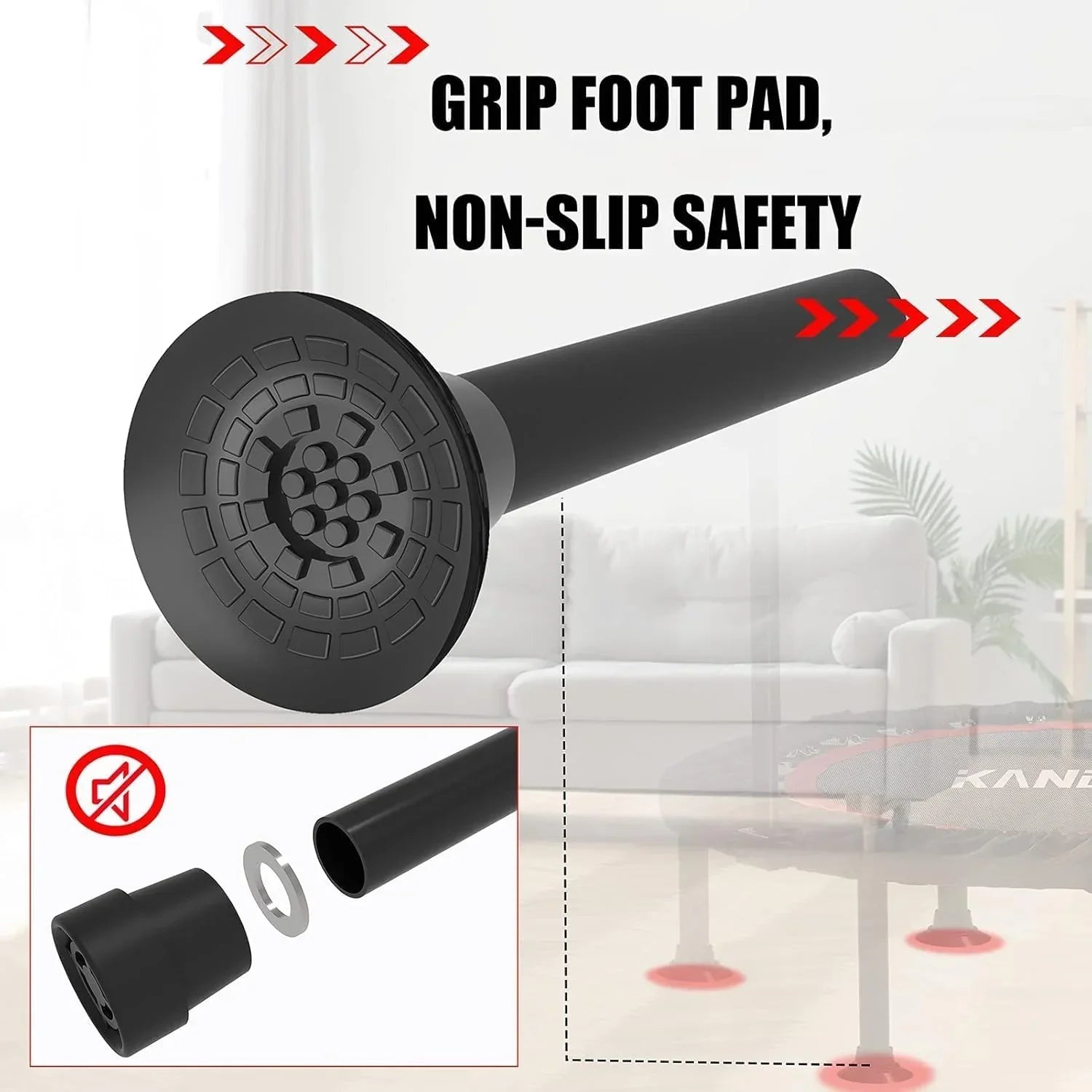 Kanchimi 40" 48" Folding Mini Fitness Indoor Exercise Workout Rebounder Trampoline