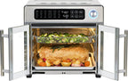 Emeril Lagasse Extra Large French Door Air Fryer Toaster Oven Combo, 24 Cooking Functions