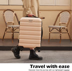 Luggage 3 Piece Set Suitcase Spinner Hardshell Lightweight TSA Lock