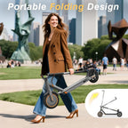 Electric Scooter 350W/500W Motor Top Speed 19/22 mph Max 16/23/28Miles Ranges Foldable E Scooter