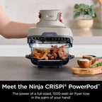 Ninja Crispi 4 in 1 Portable Glass Air Fryer Cooking System 4QT 6 Cup TempWare Glass Containers