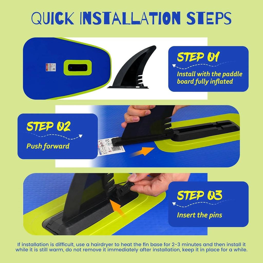 FunWater Inflatable Stand Up Paddle Board with Premium SUP Paddle Accessories, Non-Slip EVA Deck, 11'/10'6' Paddle