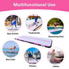 Air Track 10FT Inflatable Gymnastics Mats with Roller Training Mat 4inches With Electric Pump For Home/gym/outdoor