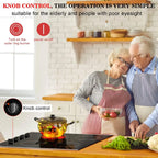 Karinear 30 Inch Electric Cooktop 4 Burners Built-in Ceramic Cooktop Radiant Electric Stove Top