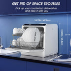 AIRMSEN portable tabletop dishwasher 5 washing programs mini dishwasher