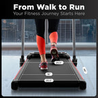 Walden Sports Folding Electric Treadmill with Handle Portable Running Machine LCD Screen
