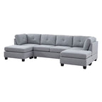 Chenault 92&prime;&prime; Wide Reversible Modular Sofa &amp; Chaise With Ottoman