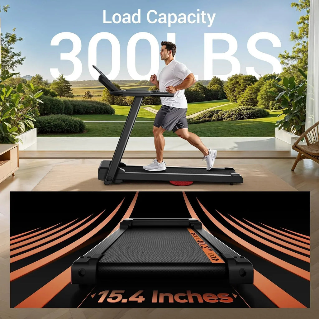 Home Treadmill 15% Incline Treadmill 3.0 hp Quiet Brushless Dual Cushion System