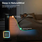LEVOIT Tower Fan for Bedroom Standing Fan with 28dB Quiet for Sleep Remoter 12H Timer
