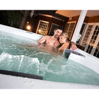 Lifesmart Spas 5 Person 23 Jet Rectangular Plug And Play Hot Tub with Ozonator in Espresso