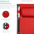 Best Choice Products Folding Zero Gravity Recliner Patio Lounge Chair Adjustable Canopy Shade