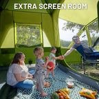 TIMBER RIDGE 5-9 Person SUV Tent with Screen Porch and Awning for Family Camping, Weather Resistant and Portable Van or Car Tent, Includes Rainfly and Storage Bag, 13' W X 10' L X 7.1' H