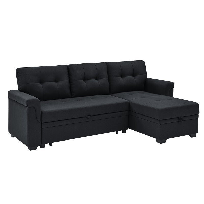 Gunnar 86&prime;&prime; Wide Reversible Sleeper Sofa &amp; Chaise
