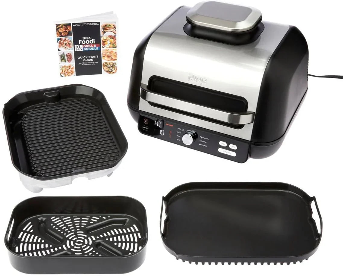 Ninja Foodi Smart XL 6-in-1 Indoor Grill with Air Fry Bake Roast Broil and Dehydrate
