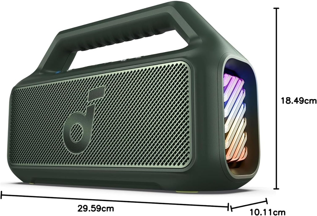 Outdoor Speaker 80W Subwoofer BassUp 2.0 24H Playtime IPX7 Waterproof Floatable RGB Lights